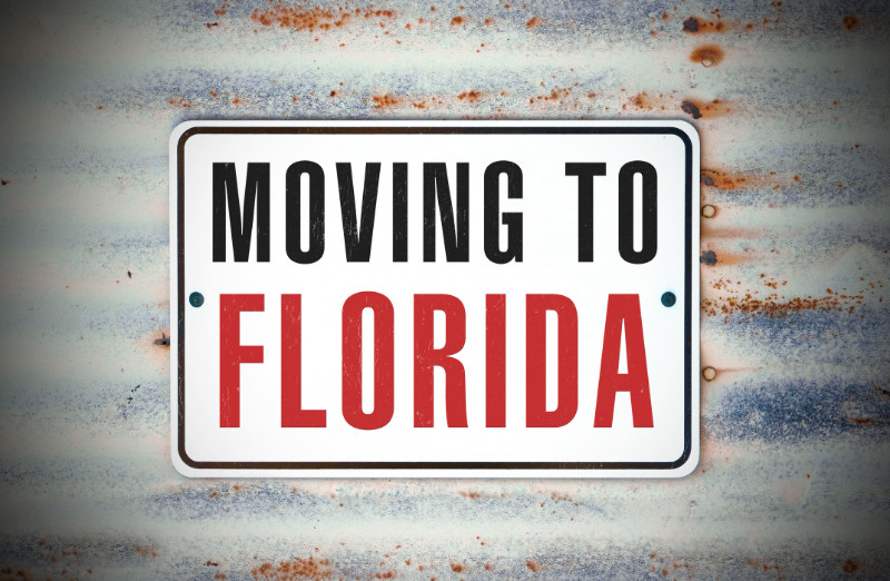 Moving to Florida sign